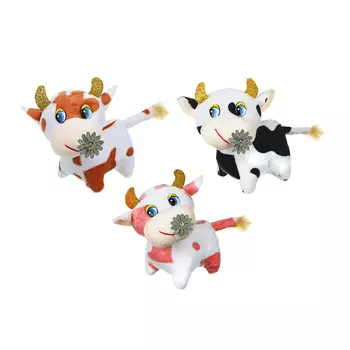 СНОУ БУМ Сувенир мягкий, полиэстер, 11х12 см, 3 цвета, арт. 2021-15