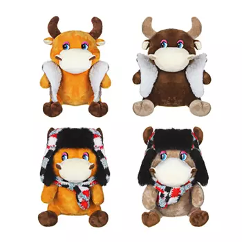 СНОУ БУМ Сувенир мягкий, полиэстер, 20x18х16 см, 2 вида, арт. 2021-19