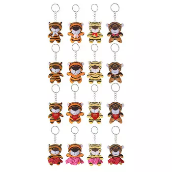 СНОУ БУМ Сувенир мягкий, полиэстер, в виде тигра, 8x6x5см, 4 дизайна