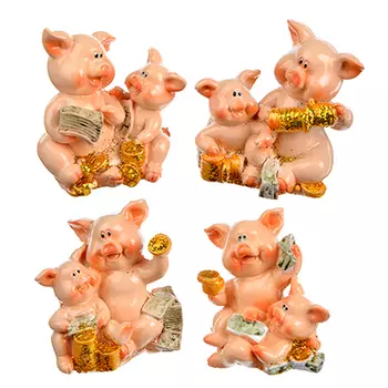 СНОУ БУМ Сувенир Символ года, полистоун, 5,5х5,5х4,5 см, 4 вида