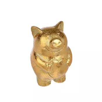 СНОУ БУМ Сувенир в виде свинки с сердечком, 6х5,2х8,2см, полистоун, бронза