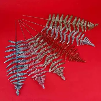 СНОУ БУМ Украшение декоративное, с блеском, 44x14 см, пластик, 6 цветов