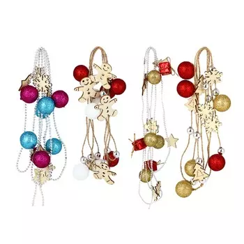 СНОУ БУМ Украшение декоративное, в виде бус, пластик, 1.8м, 4 вида