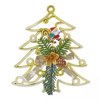 СНОУ БУМ Украшение декоративное, в виде Елки, пластик, 19*22см, арт.1