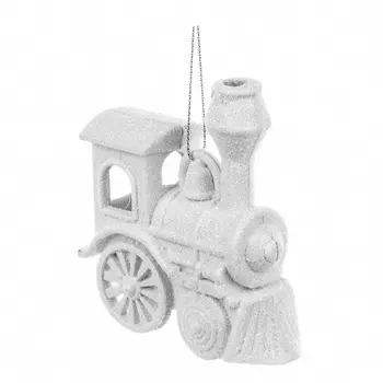 СНОУ БУМ Украшение на ёлку в виде паровоза, пластик, 8,5x7см
