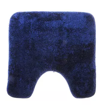 SonWelle Коврик для туалета МЯГКИЙ 50х50см микрофибра синий