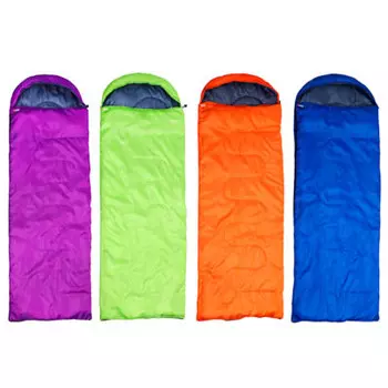 Спальник туристический с капюшоном, 210х75см, полиэстер 170T, 950 гр., холлофайбер 250 г/м2, +5С