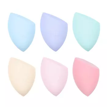 Спонж для нанесения тональной основы ЮниLook, латекс, 6x4 см, 4-6 цветов