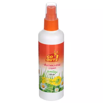 Спрей "Антиклещ" GO OUT, 125мл