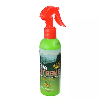 Спрей "Экстрим" GO OUT от комаров, слепней, мошек с курком, 32% ДЭТА, 200мл