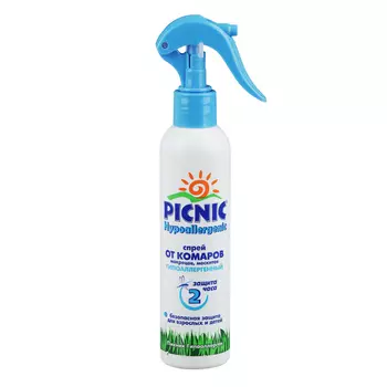 Спрей от комаров Picnic Hypoallergenic, 180 мл, NEW