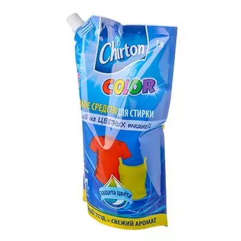 Средство для стирки жидкое ЧИРТОН цветных тканей, дой-пак 1л
