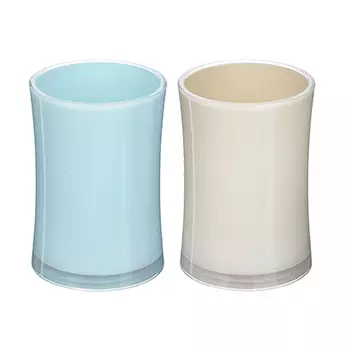 Стаканчик, пластик, 7,2х7,2х10,5 см, 2 цвета, ACRILICA