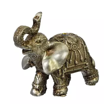 Статуэтка в виде слона, полистоун, 9,5х10,5х5см