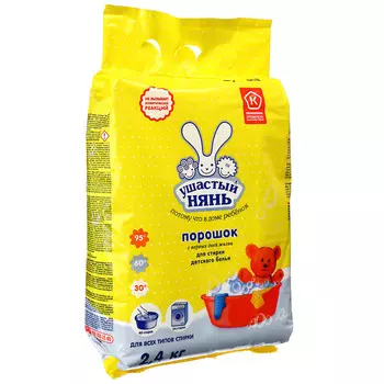 Стиральный порошок Ушастый нянь 2,4кг, арт.01013