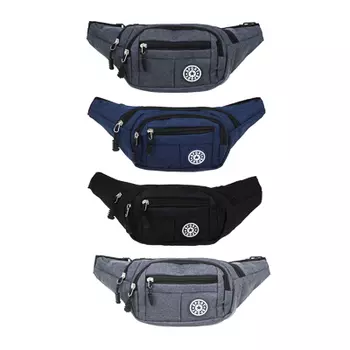 Сумка поясная ЮL, полиэстер, 34х14см, 3-4 цвета, СП20-01