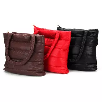 Сумка женская, дутая, полиэстер, 32х38х9.5см, 3 цвета