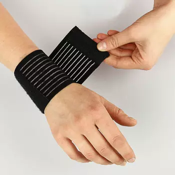 Суппорт-бинт фиксирующий на запястье, 58% нейлон, 35% латекс, 7% полиэстер, 7,5х31 см, SILAPRO