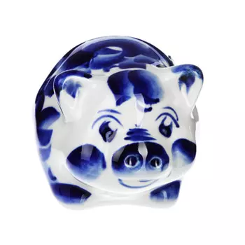 Сувенир Символ года, Гжельский фарфор, 6,5х8,5х5,5см