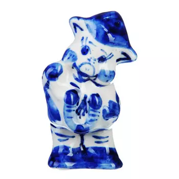 Сувенир Символ года, Гжельский фарфор, 7,5х3,5х4см