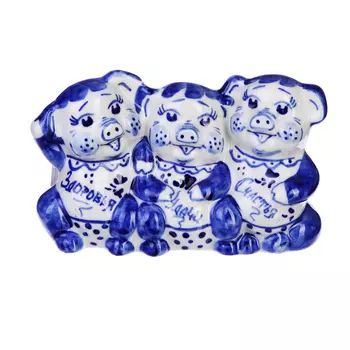 Сувенир Символ года, Гжельский фарфор, 8,5х4,5х14см