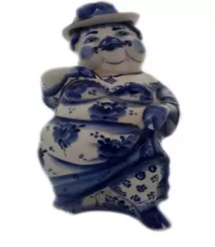 Сувенир в виде штофа, Гжельский фарфор 27x10x10,5см