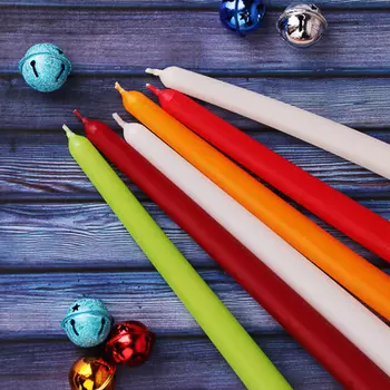 Свеча античная коническая парафиновая, 6 цветов, 25 см, 13818001001