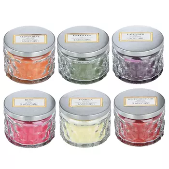 Свеча ароматическая LADECOR, в стекле, 7,5х5,1 см, 6 ароматов