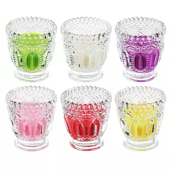 Свеча ароматическая в бокале, 7х7 см, 6 ароматов