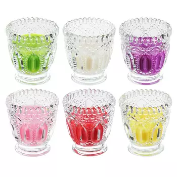 Свеча ароматическая в бокале, 7х7 см, 6 ароматов