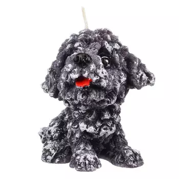 Свеча "Собачка" парафиновая фигурная цветная, 8х7 см