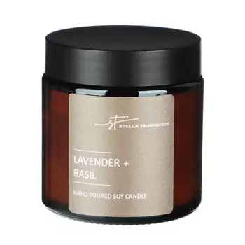 Свеча ST LAVENDER BASIL 90 г., парафин