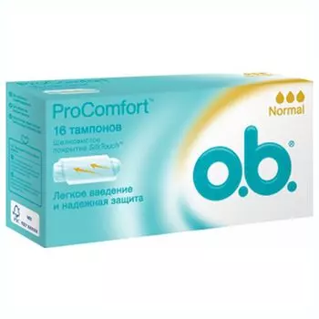 Тампоны женские гигиенические o.b. ProComfort нормал к/у 16шт