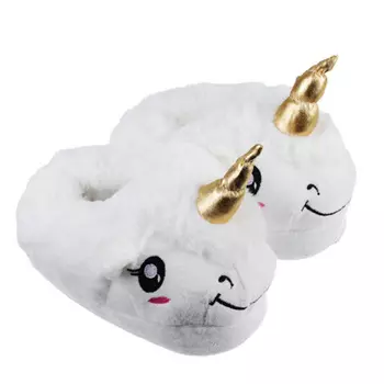 Тапочки в форме единорога, полиэстер, 22х22см детские