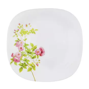 Тарелка десертная d. 21,5 см, опаловое стекло, квадратная форма, MILLIMI "Верона"