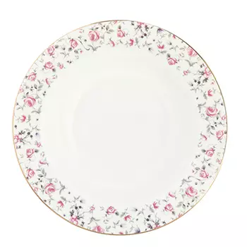 Тарелка суповая, костяной фарфор, 21,5х4,5 см, MILLIMI "Пастораль"