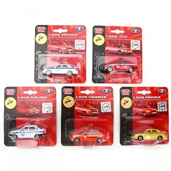 ТЕХНОПАРК Машинка "Лада", металл, пластик, 5 дизайнов, SB-15-03/BLС