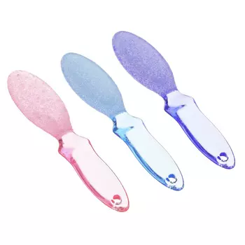 Терка для ног со стеклянной основой ЮниLook, 21х4,5 см, 3 цвета