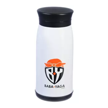 Термокружка BY 0,35 л, сталь, белая