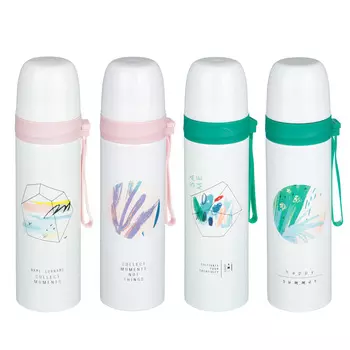 Термос 500 мл, нержавеющая сталь, 4 дизайна