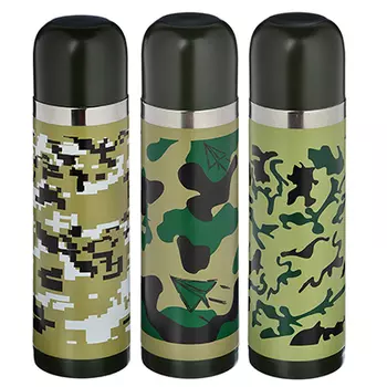 Термос "Хаки", 500 мл, нерж сталь, 3 дизайна
