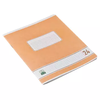 Тетрадь 24 листов в клетку, офсет, скрепка, "цветная ассорти"