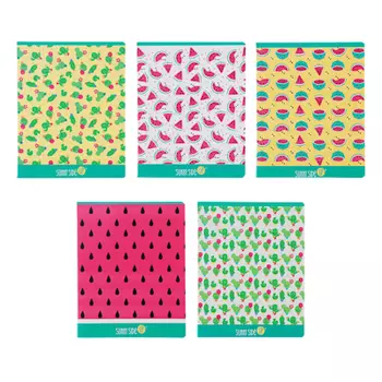 Тетрадь 48л. в кл. ПРЕМИУМ, офсет, обл.картон, скрепка, "Экзотика", 2й выб.УФ лак, конгрев, 10167