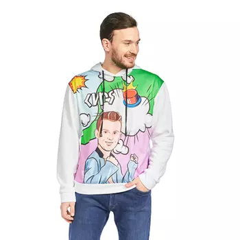 Толстовка для взрослых "КИРЯ", размер XL, Футер (100% полиэстер), 4 дизайна