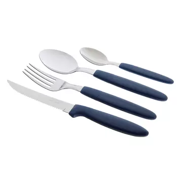 Tramontina Ipanema Набор столовых приборов 24пр, синяя ручка 23398/172