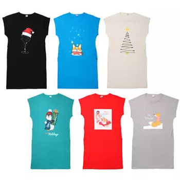 Туника женская в коробке р. 46-52, состав 100% хлопок