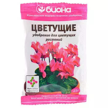 Удобрение Цветущие, 25 г, Биона