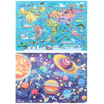 УИД Огромная раскраска, бумага, 100х70см, 2 дизайна