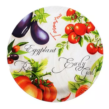 Урожай Блюдо круглое, стекло, 37см