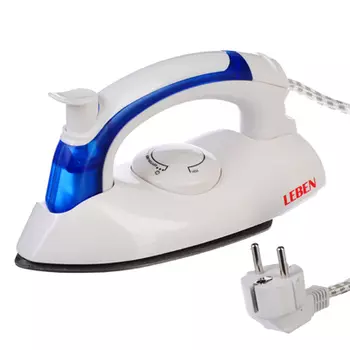 Утюг дорожный LEBEN складной с отпаривателем 700 Вт, подошва тефлон 249-010